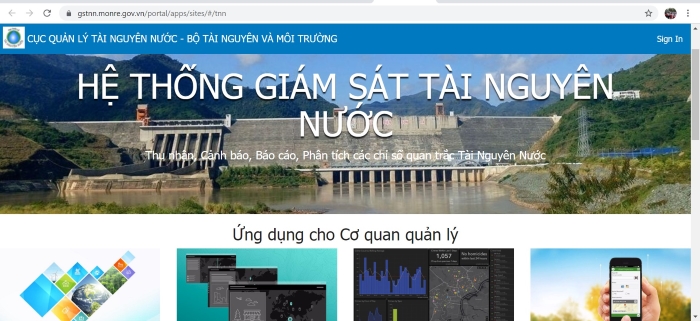 Hệ thống giám sát khai thác, sử dụng tài nguyên nước ở trung ương do Cục Quản lý tài nguyên nước (Bộ Tài nguyên và Môi trường) chủ trì xây dựng, quản lý, vận hành