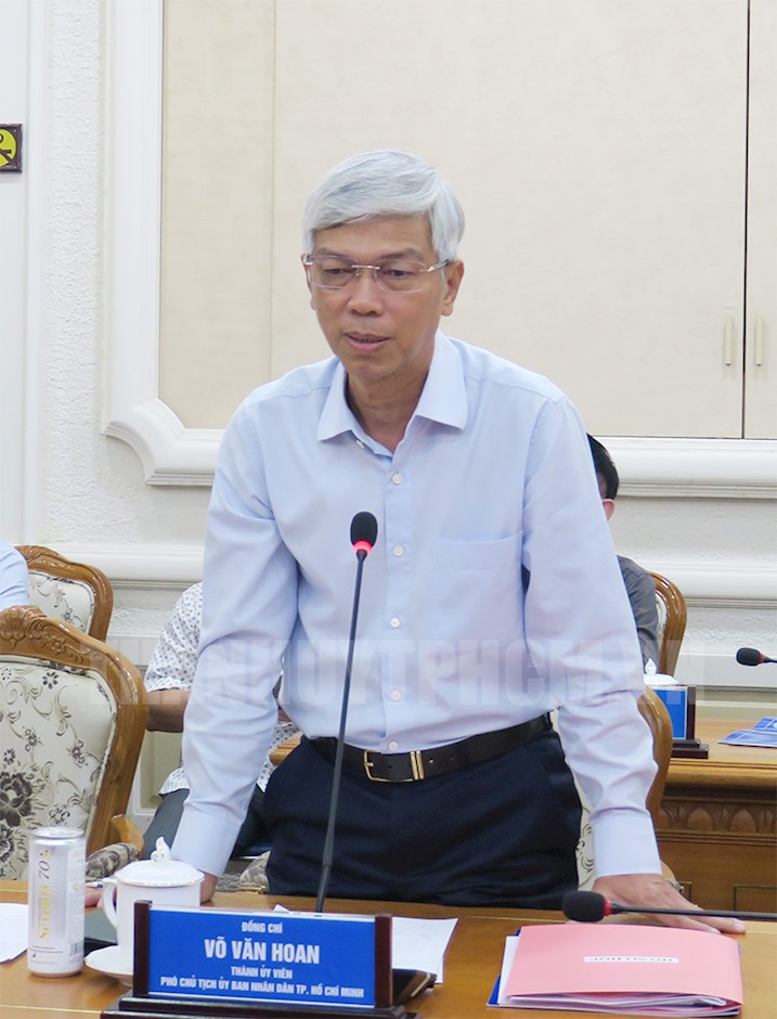 Đồng chí Võ Văn Hoan phát biểu tại buổi giám sát