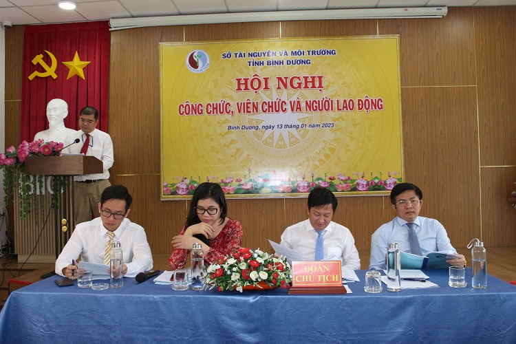 Hội nghị công chức, viên chức và người lao động Sở Tài nguyên và Môi trường năm 2022