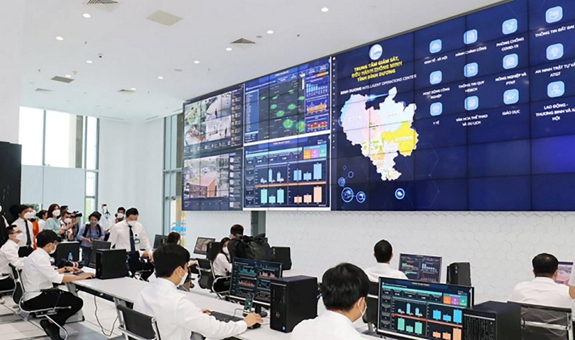 Hiện tại, Sở TN&MT Bình Dương đã chia sẽ dữ liệu quan trắc nước thải, không khí, nước dưới đất với Trung tâm Điều hành Thông minh (IOC) tỉnh Bình Dương theo thời gian thực.