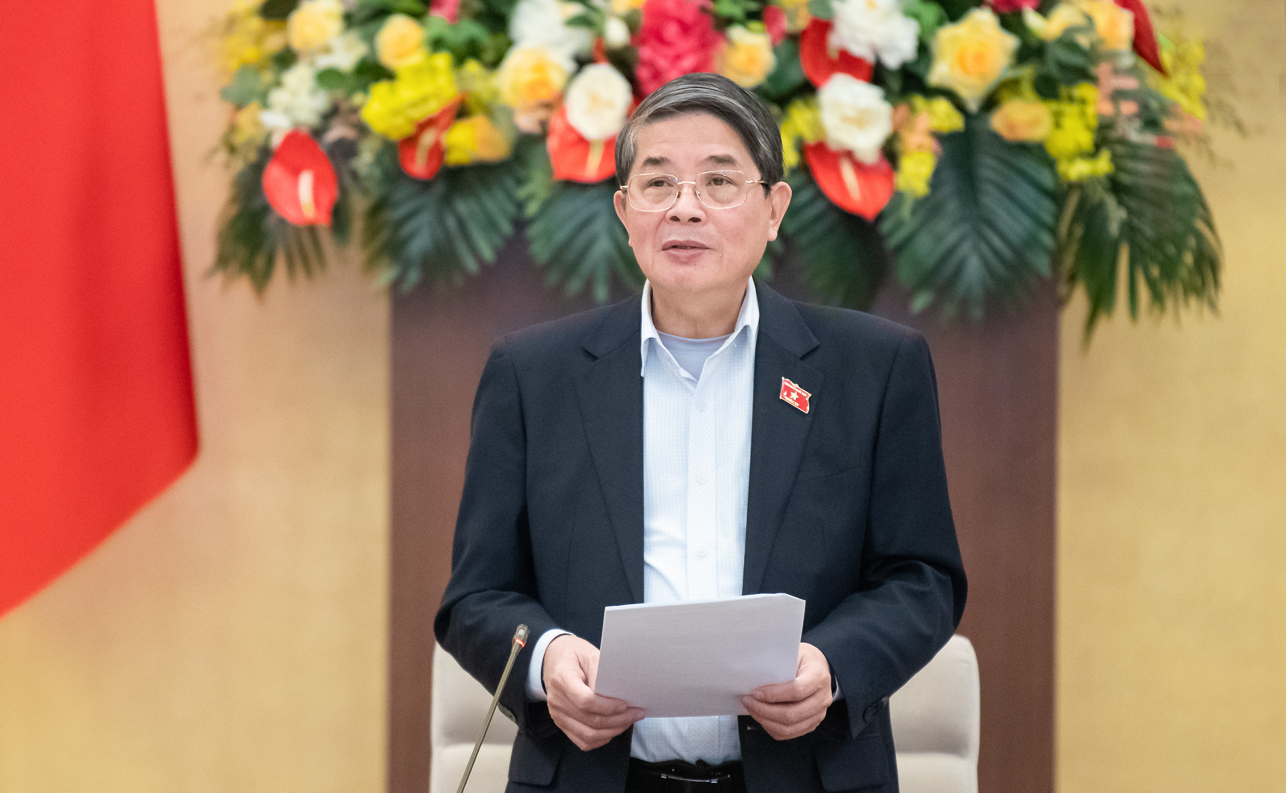 Phó Chủ tịch Quốc hội Nguyễn Đức Hải phát biểu kết luận Phiên họp