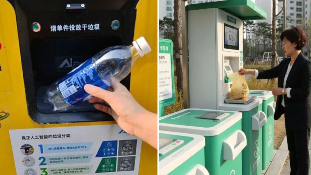 Các thiết bị thu gom thông minh tích hợp cảm biến, nhận diện và cân đo khối lượng chất thải đang được nhiều quốc gia châu Á ứng dụng nhằm số hóa quá trình phân loại, thu gom và quản lý rác thải sinh hoạt.